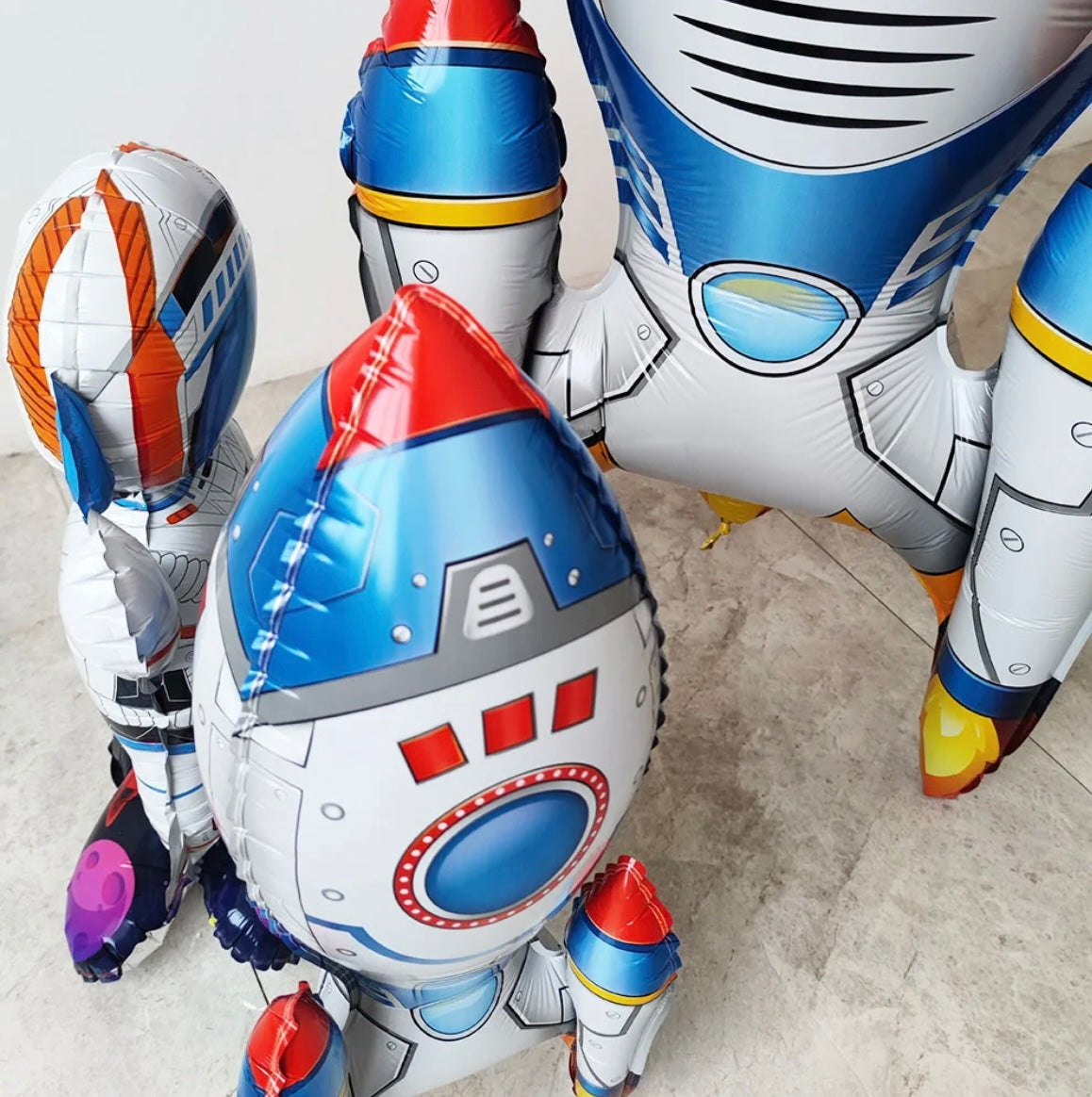 Rocket Balloon 3D Self Standing - 65cm Tall