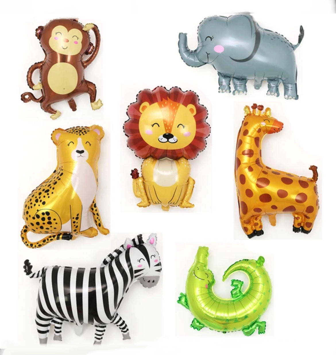 Animal Safari Set of 7 Balloons
