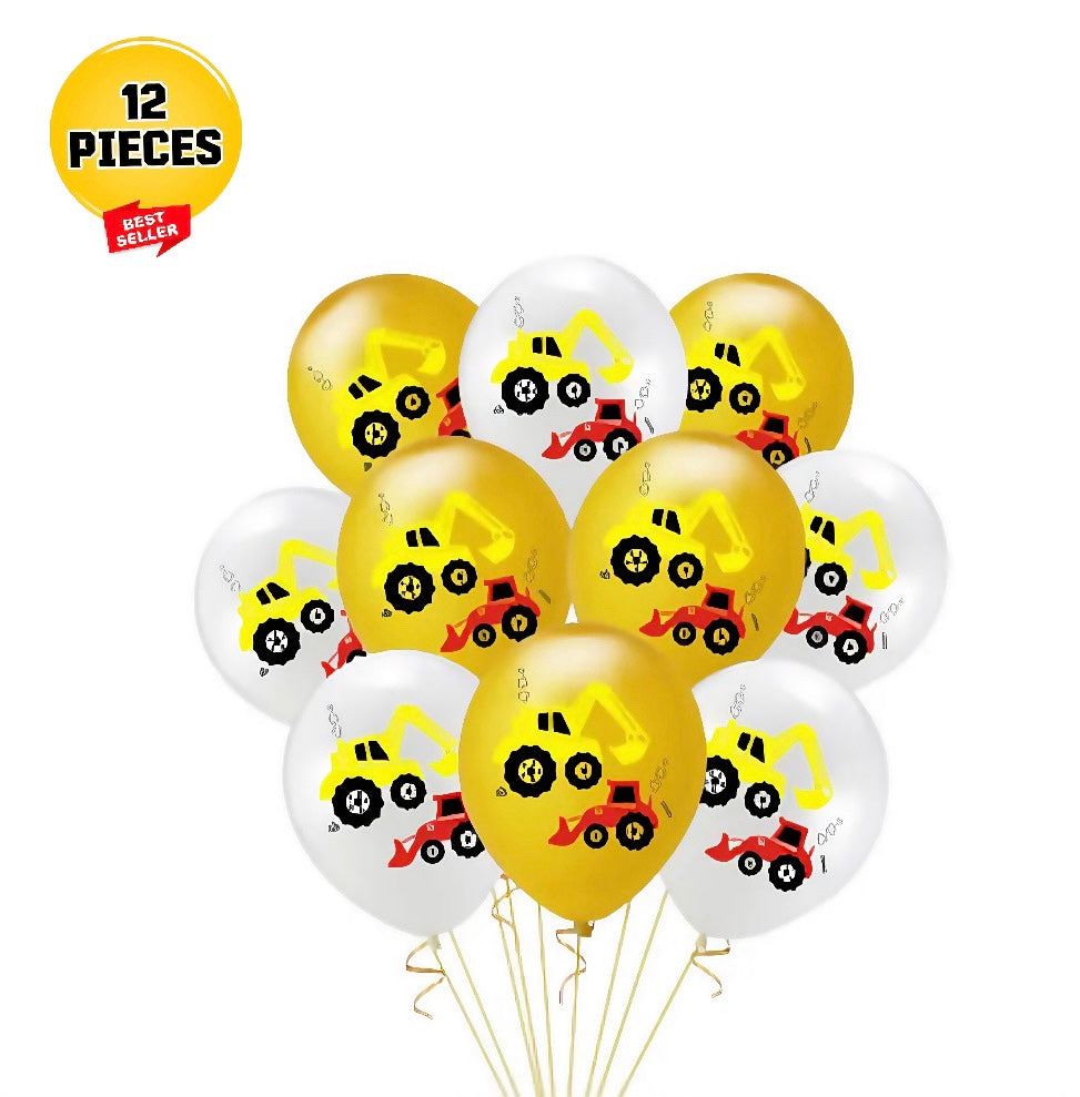 Latex Construction Balloons - 12 pieces