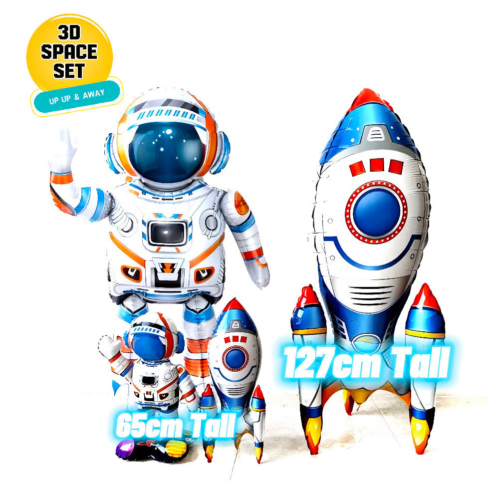 Rocket and Astronaut Balloon Set - All 4