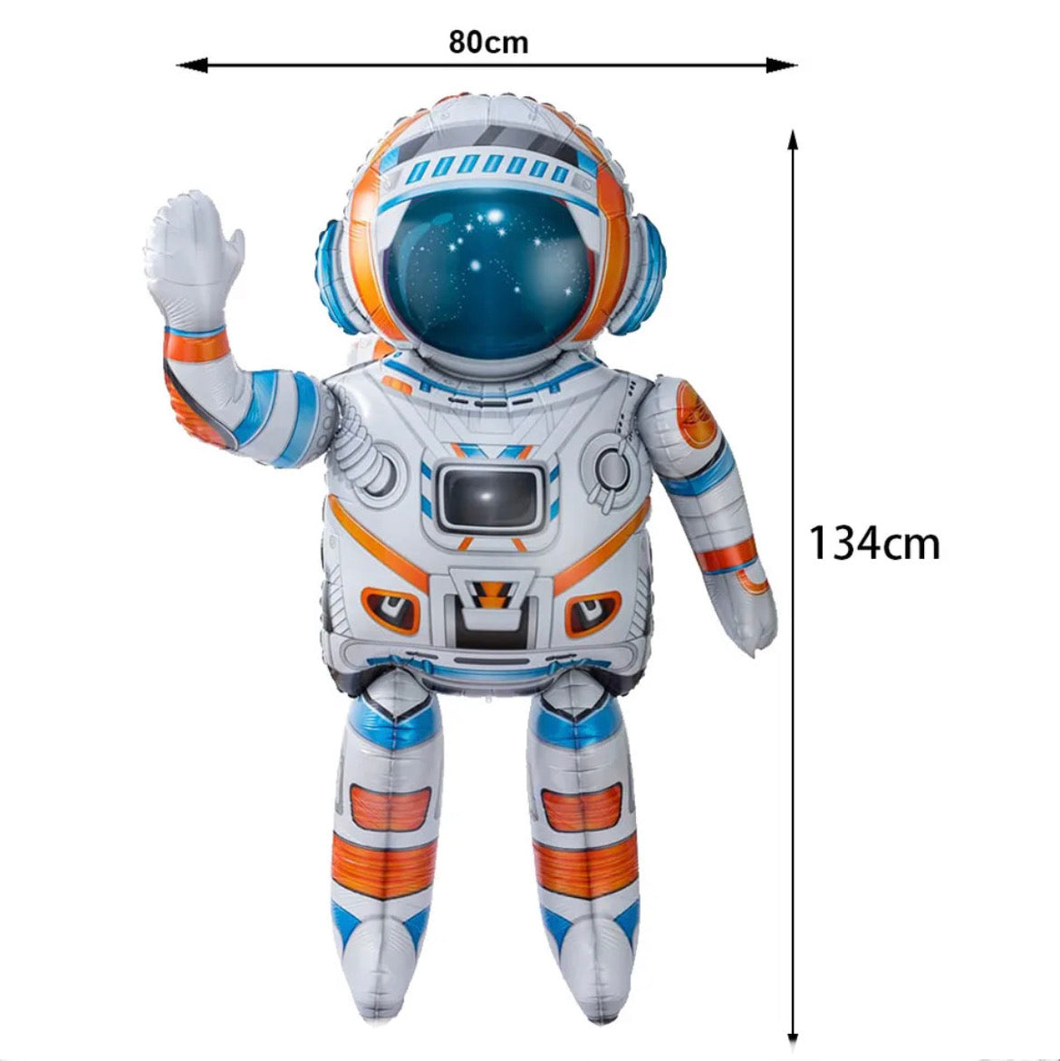 Large Astronaut Balloon 3D Standing - 134cm Tall