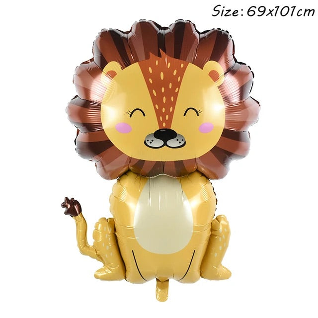 Safari Wild One Birthday Balloons - Lion Set