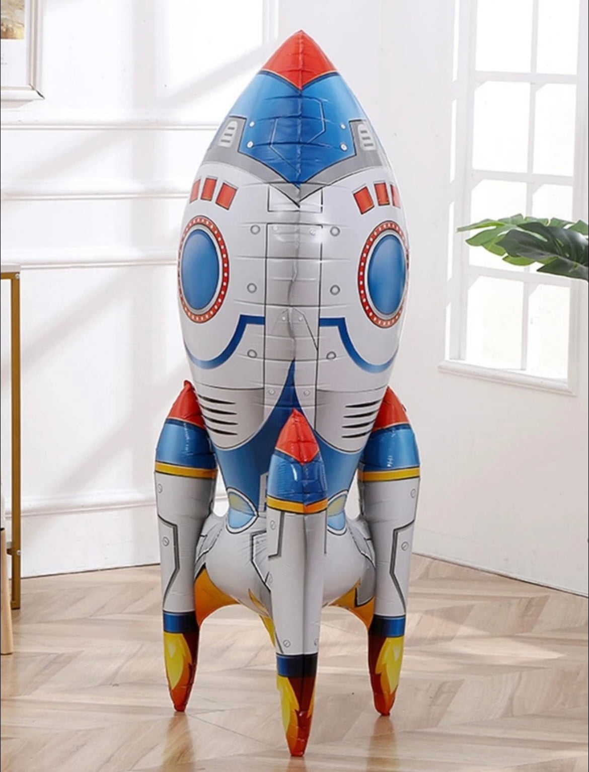 Large Rocket Balloon 3D Standing - 127cm Tall