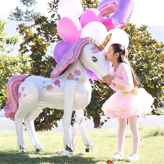 Giant 3D Unicorn Balloon Unicorn - Airwalker