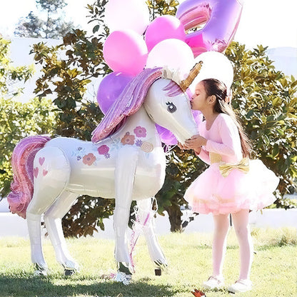 Giant 3D Unicorn Balloon Unicorn - Airwalker