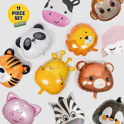 Animal Safari Balloons - Set of 11