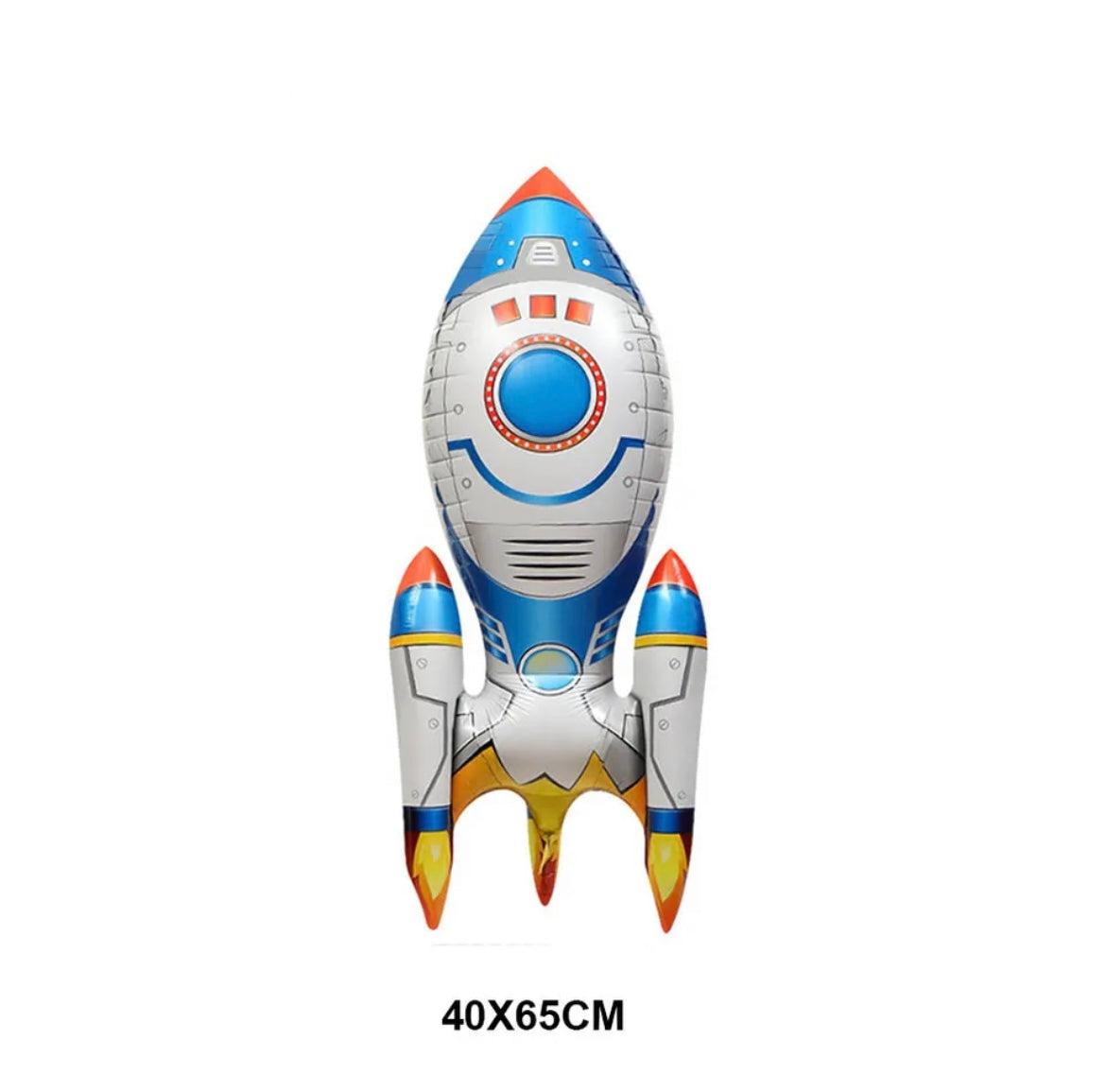 Rocket Balloon 3D Self Standing - 65cm Tall