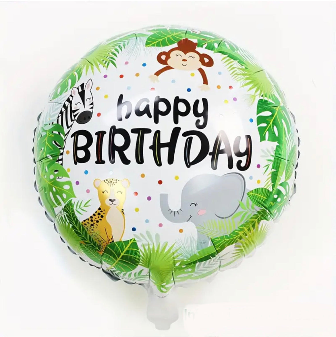 Safari Wild One Birthday Balloons - Zebra Set