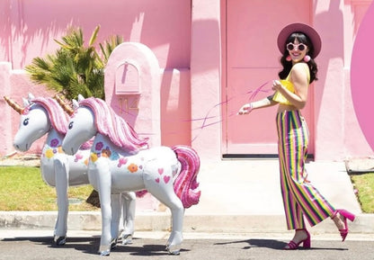 Giant 3D Unicorn Balloon Unicorn - Airwalker