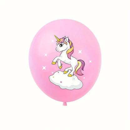 Unicorn Latex Balloons - Set of 12
