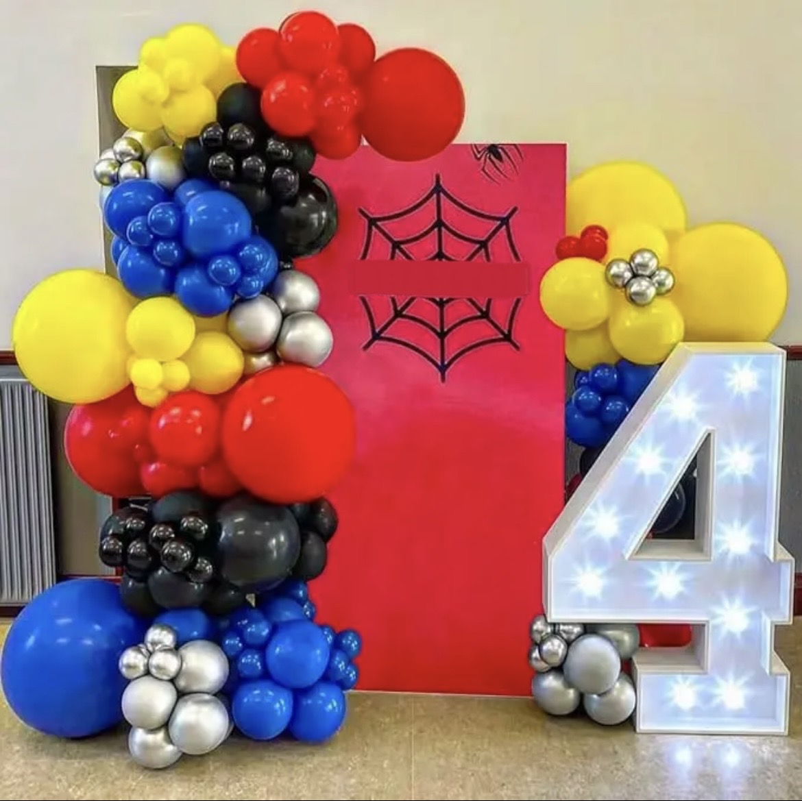 Superhero Balloon Arch - 143 Pieces